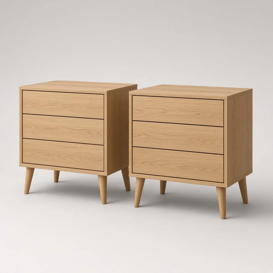 Wide Nightstand Set