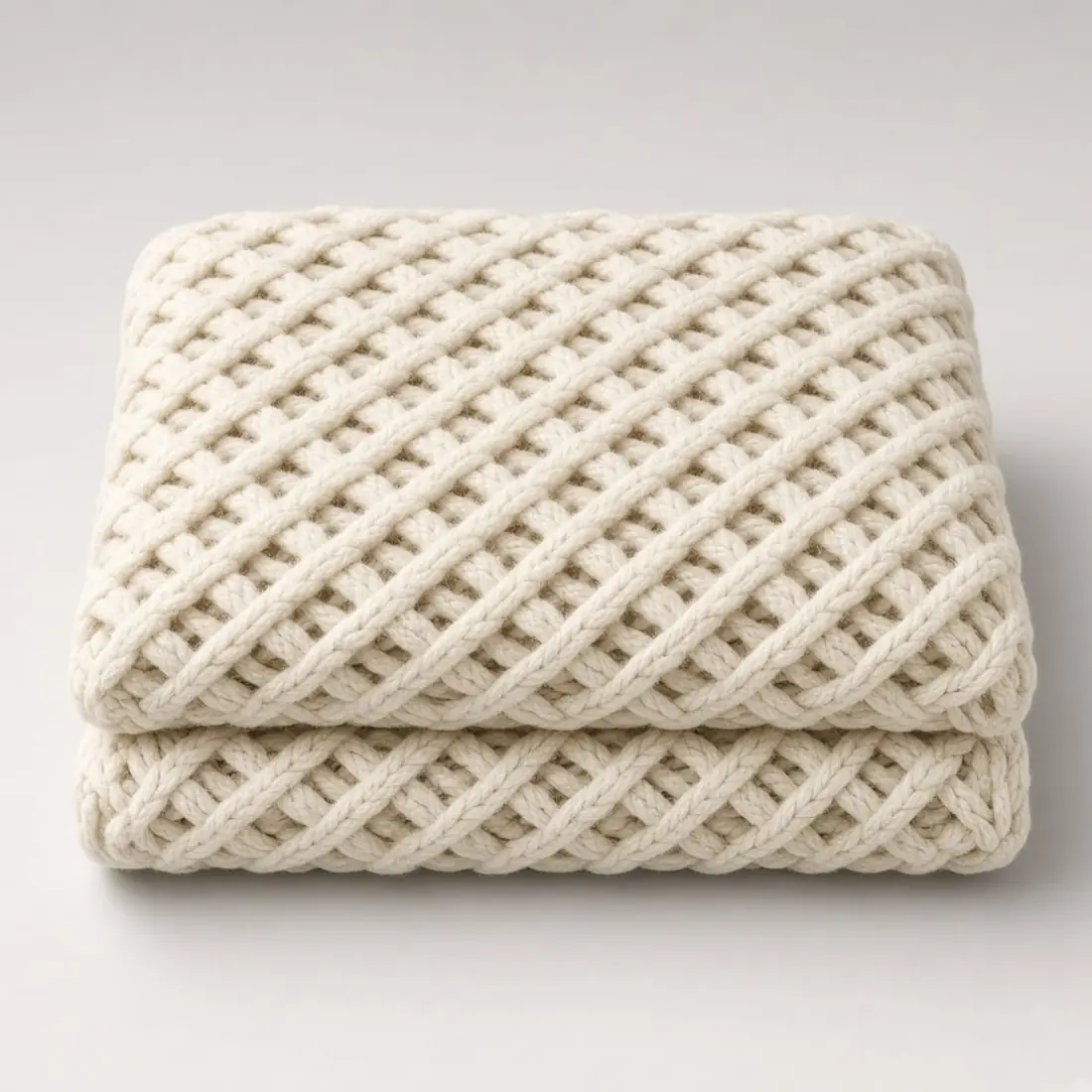 Lattice Knit Throw