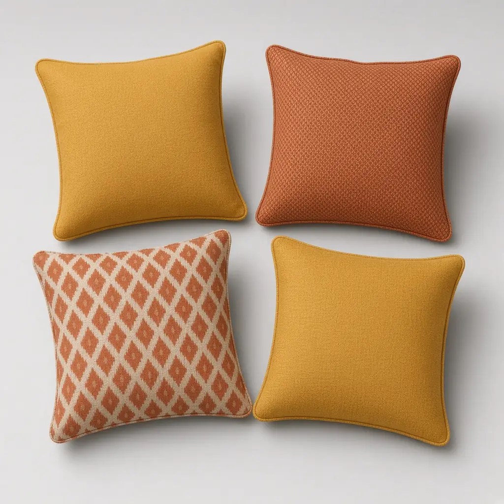 Saffron Square Pillow Set